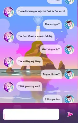 Talking Unicorn (Chat) android App screenshot 7