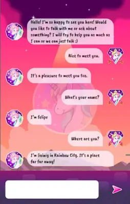 Talking Unicorn (Chat) android App screenshot 8